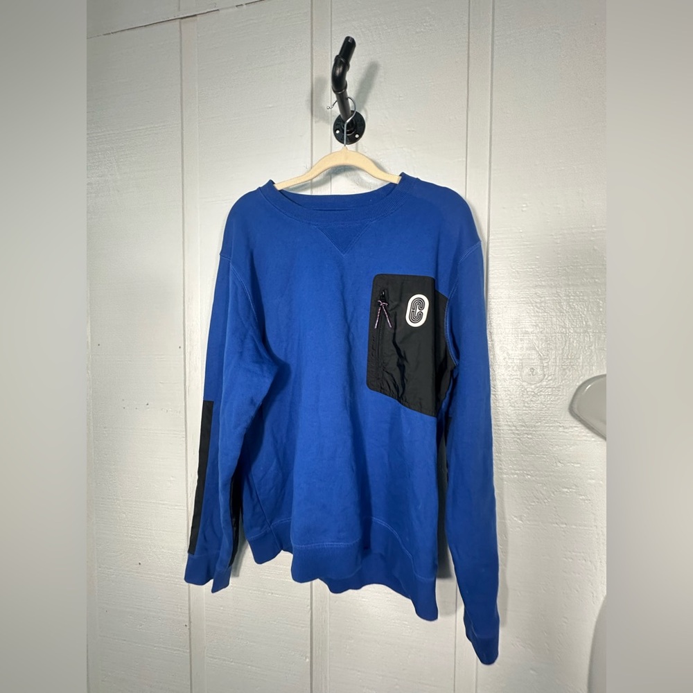 Coach Men’s Blue and Black Sweatshirt Size XL GUC